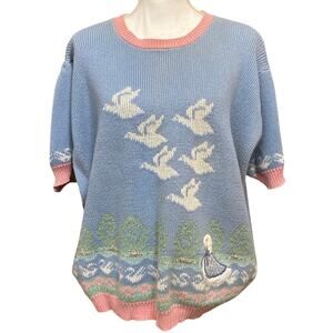 Vintage Women’s Short Sleeve Duck Goose Taylor Swift Cottagecore Grannycore 24w
